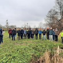 Gli studenti del DISSTE durante l'attività di citizen science