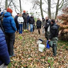 Gli studenti del DISSTE durante l'attività di citizen science