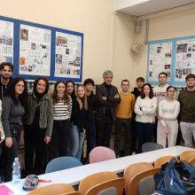 Leslie Hernández, il professore Cesare Panizza, Nova Barbara D’Ambrosio e gli studenti