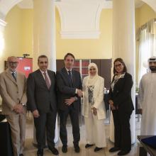 L'incontro tra le delegazioni UPO-MBZUH