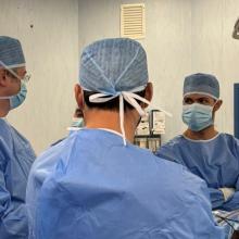 Il prof. Ronga con i fellow 