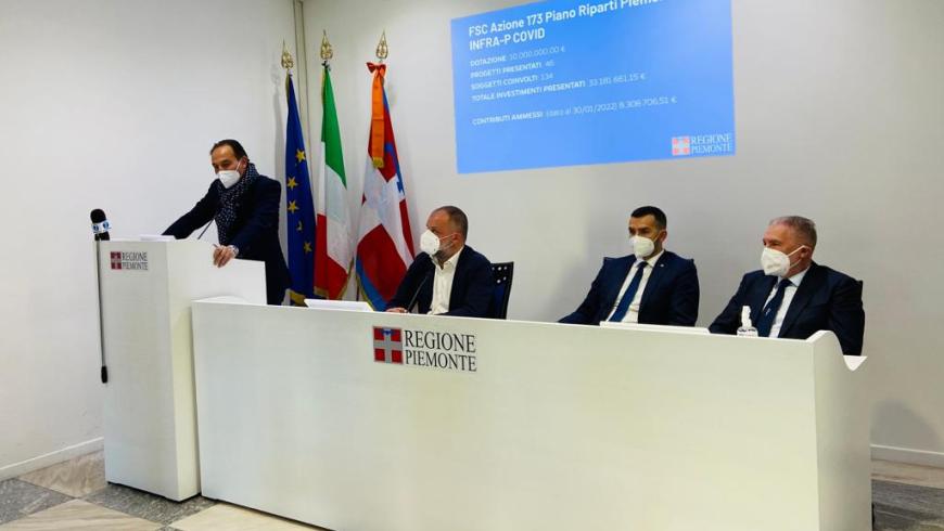 Alberto Cirio, Stefano Geuna, Matteo Marnati e Gian Carlo Avanzi