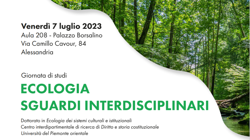 Ecologia Sguardi Interdisciplinari