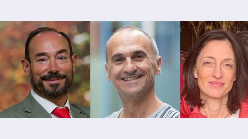 Da sinistra a destra: Jesús López Fidalgo (UNAV), José Antonio Moler (UNAV) e Caterina May (UPO)