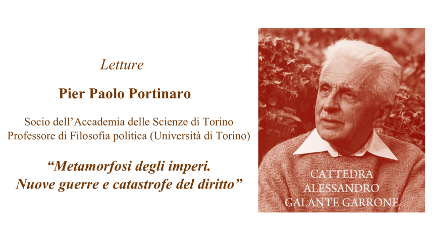Cattedra Alessandro Galante Garrone Anno accademico 2025/2026